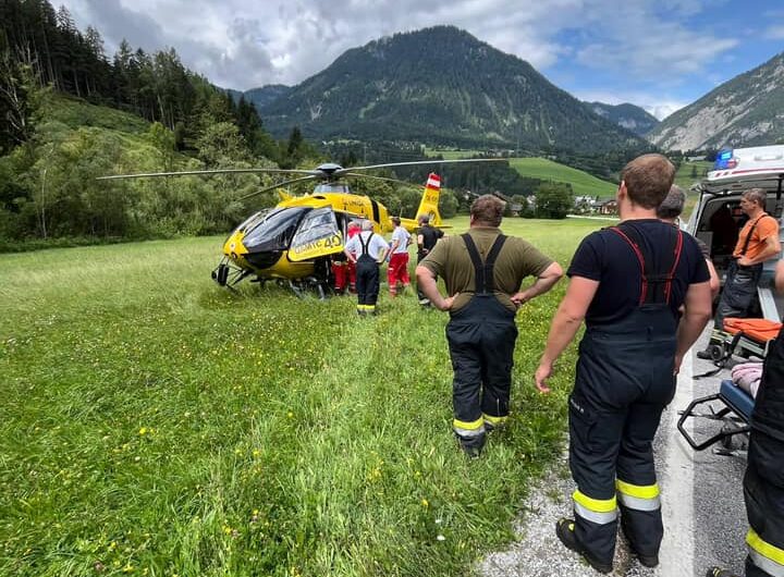 Menschenrettung nach Forstunfall